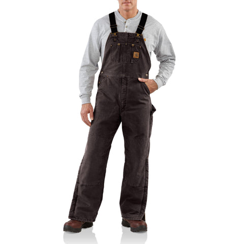 Carhartt Quilt Lined Sandstone Bib Overalls