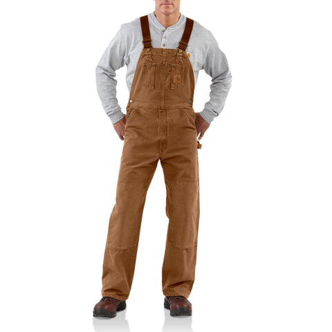 Carhartt Unlined Sandstone Bib Overalls