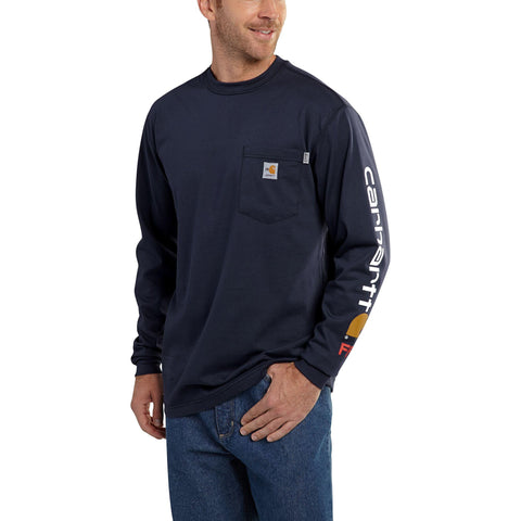 Carhartt FR Force Cotton Graphic LS T-Shirt