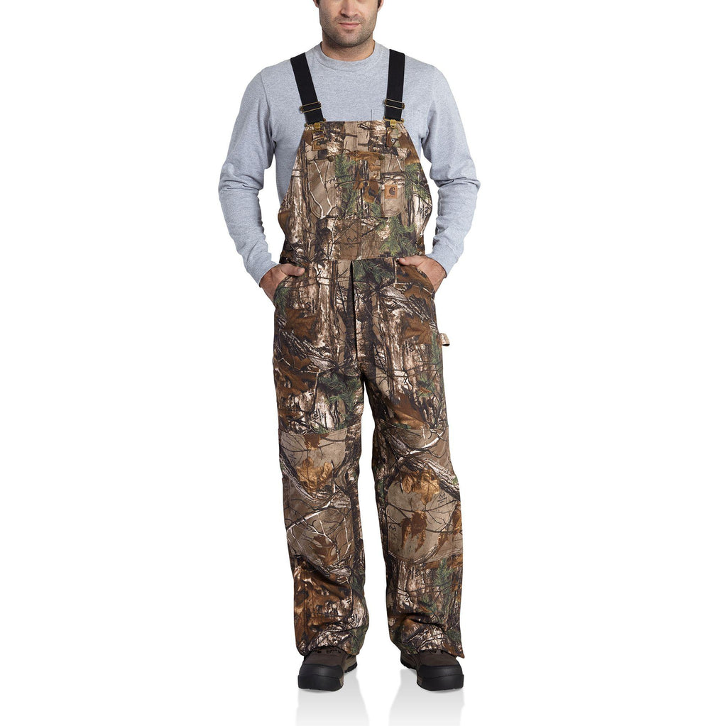 Carhartt Quilt Lined Camo Bib Overalls