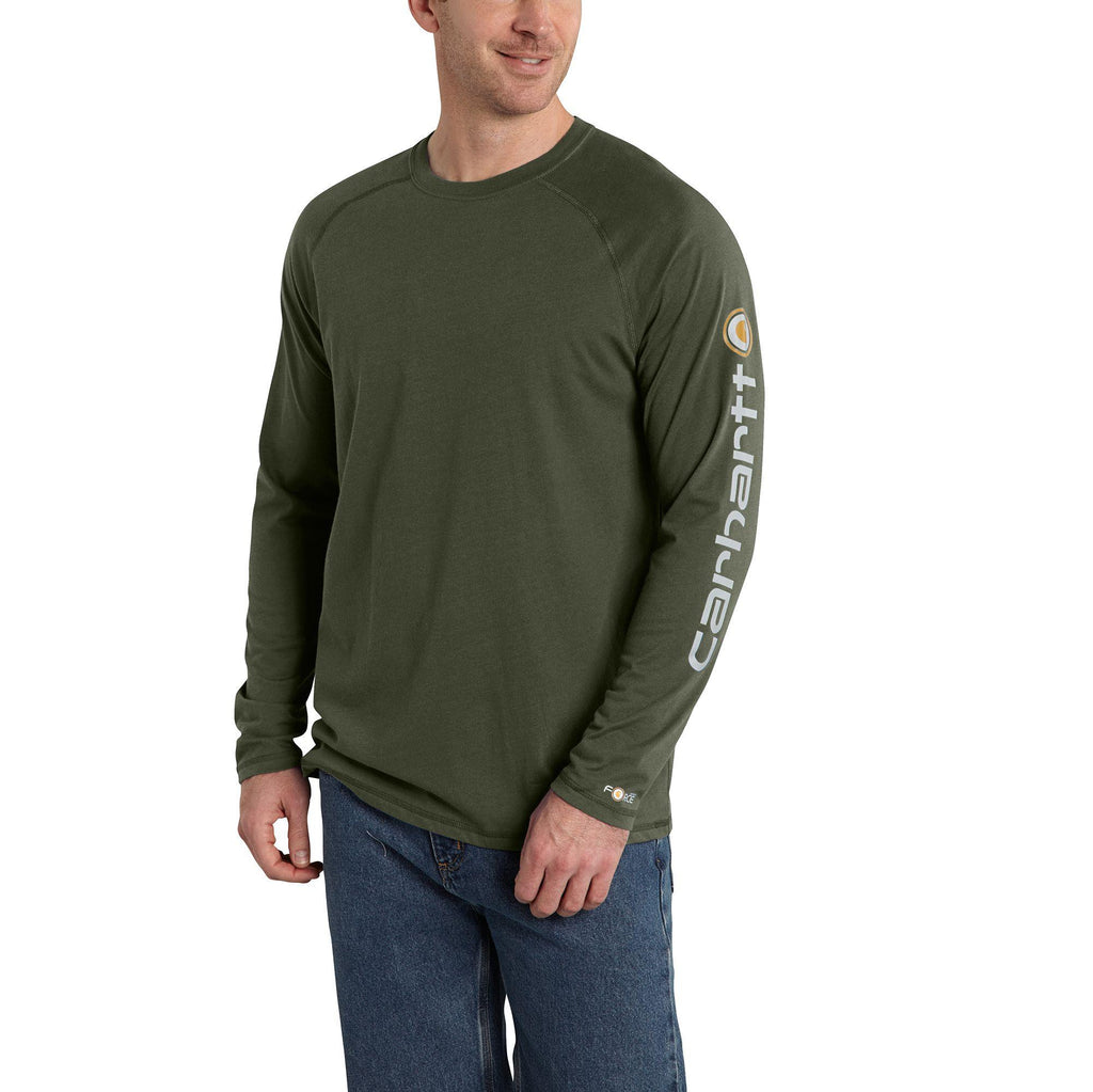 Carhartt Force Cotton Delmont Sleeve Gphc Tshrt