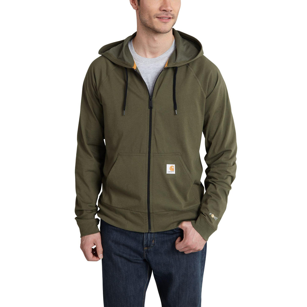 Carhartt Force Cotton Delmont Zip Front Hoodie