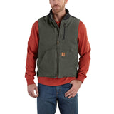 Carhartt Mock Neck Vest Sherpa Lined Sandstone