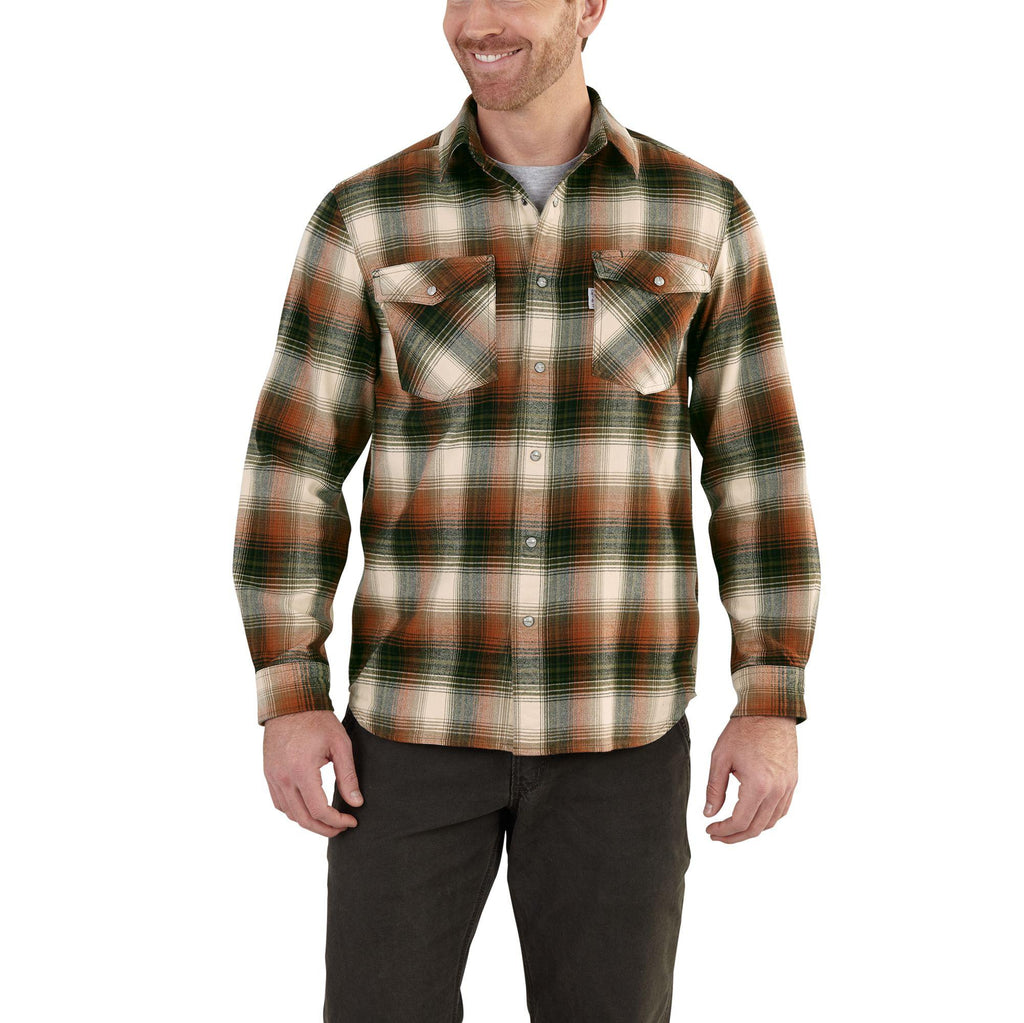 Carhartt Trumbull Snap Front Plaid Shirt