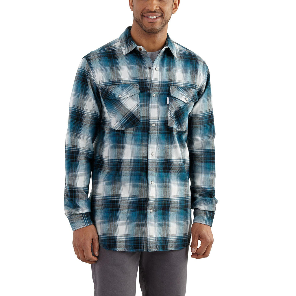 Carhartt Trumbull Snap Front Plaid Shirt